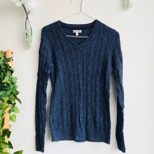 Croft & Barrow | Navy Blue V-Neck Sweater